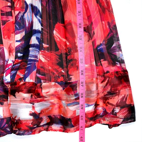 Luxe by Carmen Marc Valvo Floral Fit & Flare Dress Size 14 - Picture 15 of 15